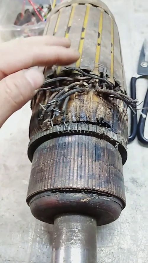 換向器更換,重點記錄這些尺寸 修電機(jī) 直流電機(jī)維修